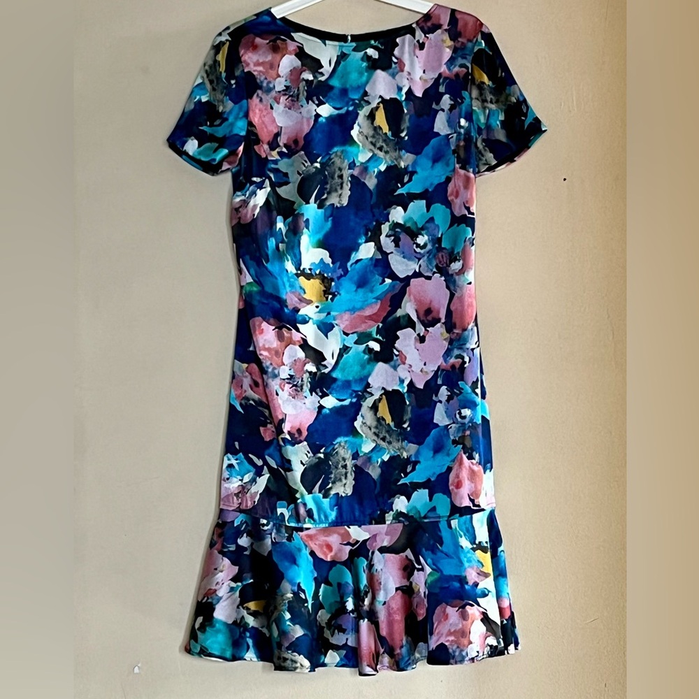 ST JOHN Floral Print Silk Dress - Picture 3 of 11